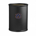 Collegiate Logo Oval Metal Fire Retardant 13 Qt. Wastebasket - Auburn